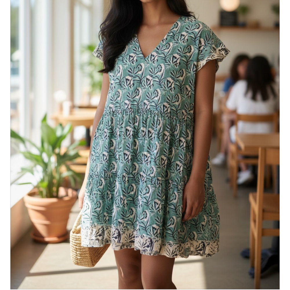 Bindu Boho Print Stella Dress Size XL